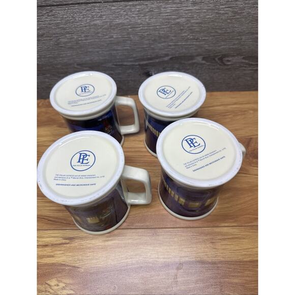 Polar Express BELIEVE 3D Raised Ceramic Hot Chocolate/Coffee Mug ~Set of 4 - Picture 9 of 10